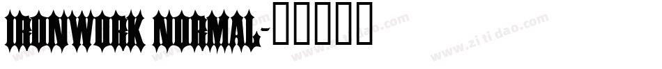 Ironwork Normal字体转换